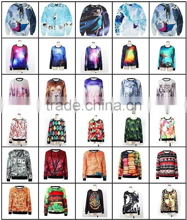 3D Printed Joggers Pullover Sweatshirt Womens Tracksuits Sports Suits Hip Hop Sportwear for Sale