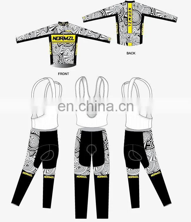 OEM Custom Sublimation club cycling jersey set high performance used cycling jersey