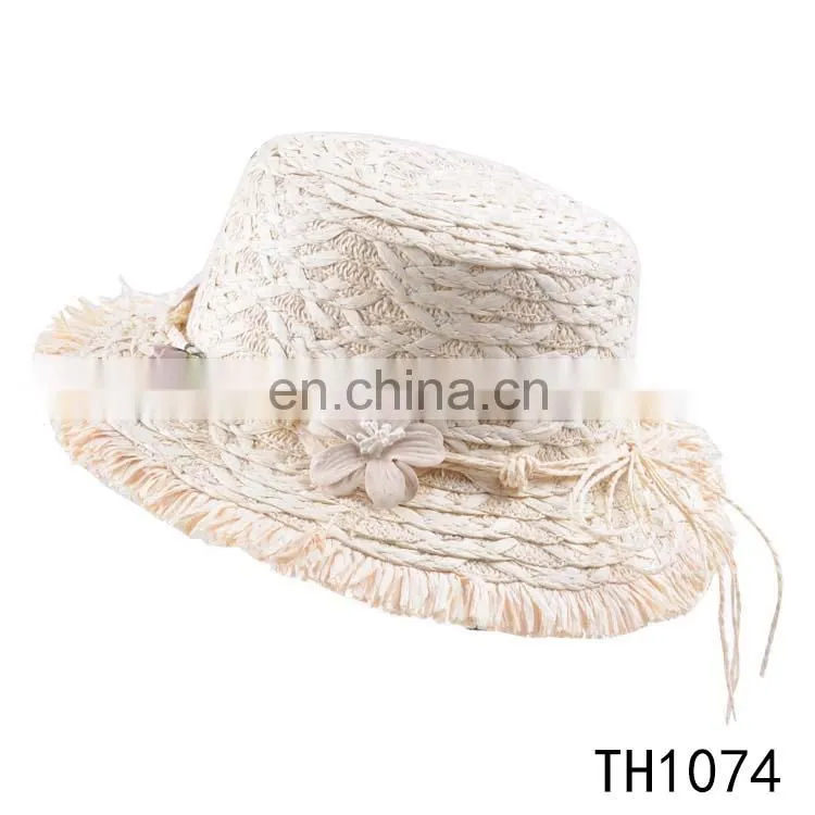 Wholesale fashion design two size adult kids straw hat women hat sex