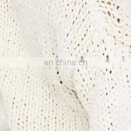 Oversized sweater Tunics for women of long sleeve apricot knit ladies tops with latest chunky handmade design as crochet
