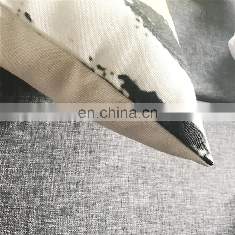 Cute Words Square 100% Polyester Custom Extra Large Linen Cushion Covers