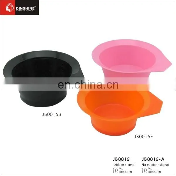 beauty salon equiment Hair Coloring plastic Bowl with Rubber Stand