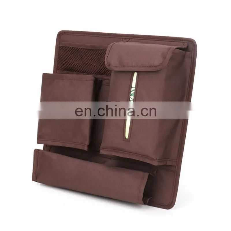High quality applied car seat organizer with tissue pocket