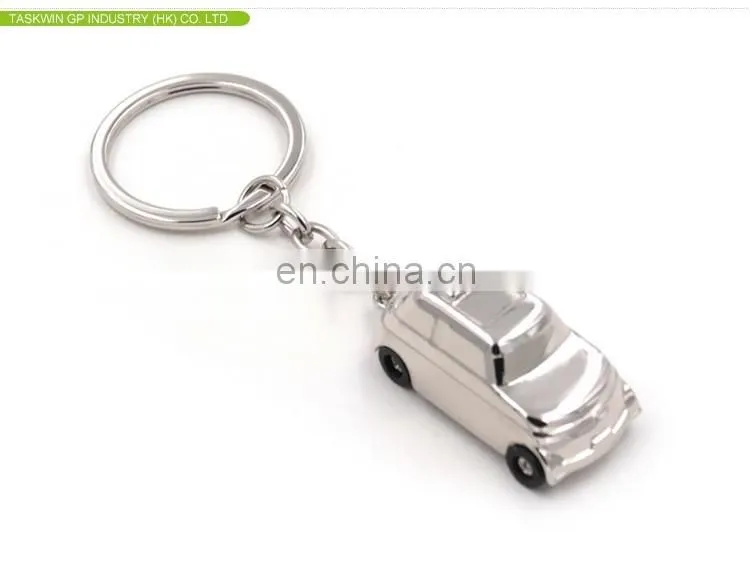 OEM wholesale customize zinc alloy shiny 3D metal car keychain