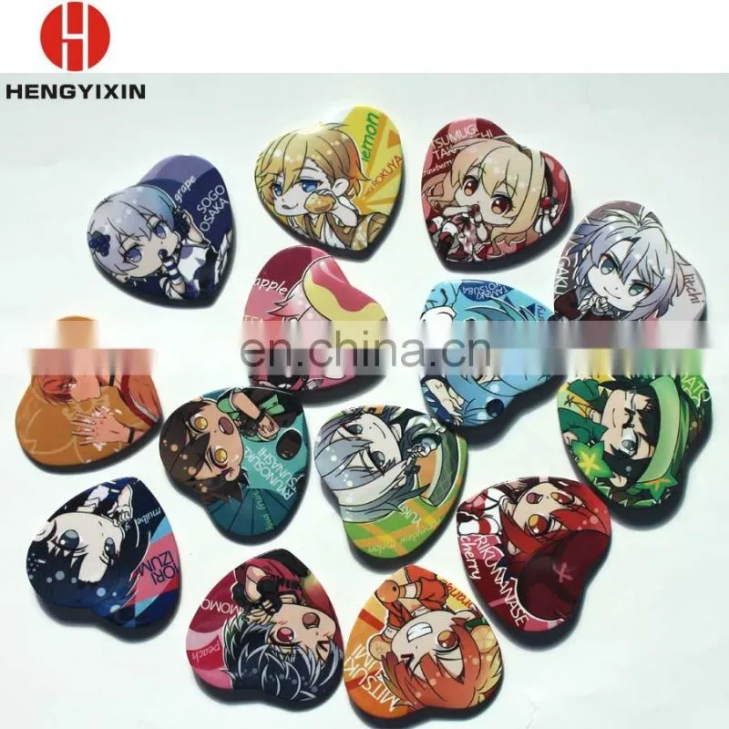 Disney & Sedex Audited Factory Direct Selling Heart Star Shape Tin Button Badge