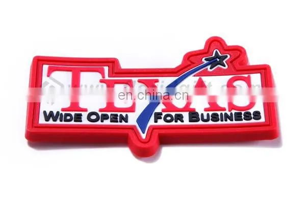 New design embossed logo branding cheap rubberbadge labels