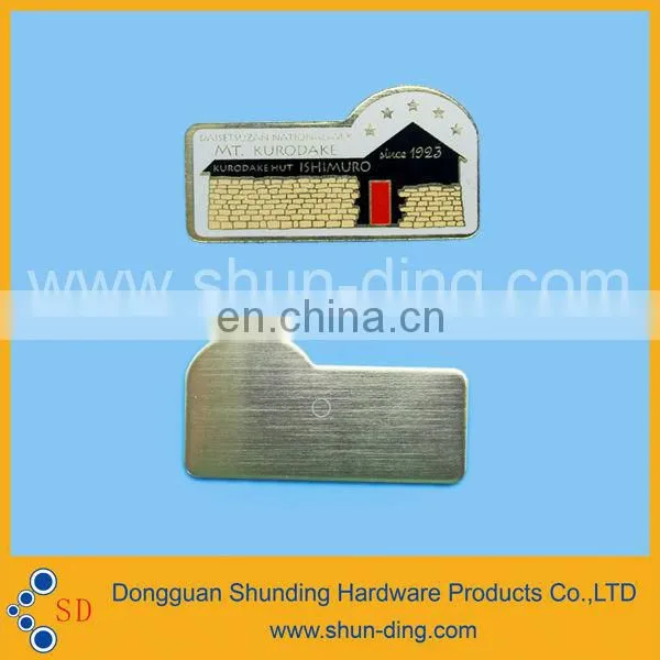 Customized brand logo brush line aluminum nameplate