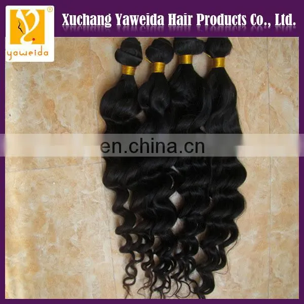 genuine raw unprocessed virgin 5A loose deep wave brazilian human hair extension