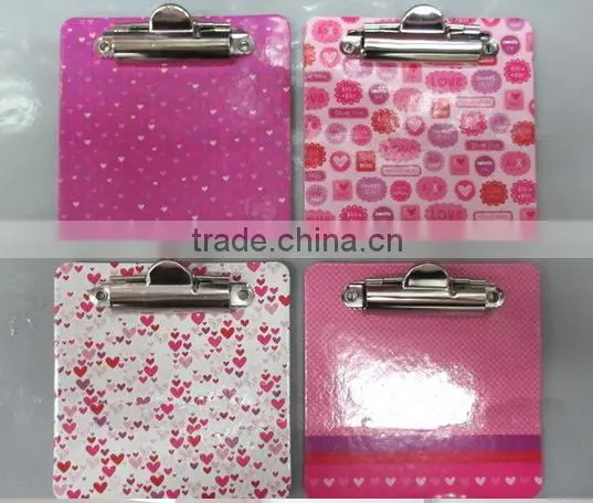 cheap custom magnetic notepad with iron clip