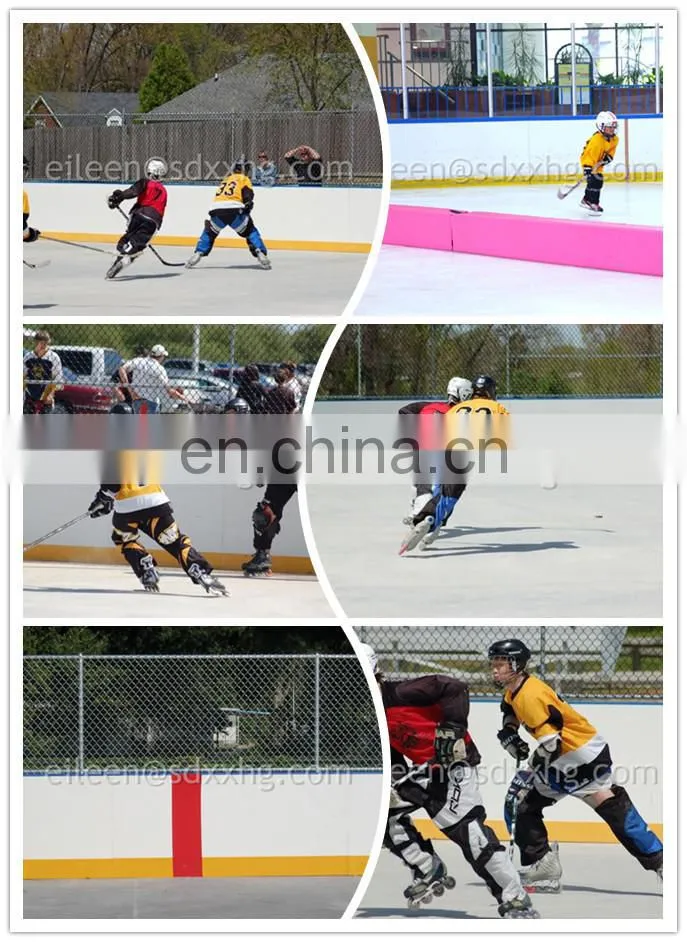 ice skating rink equipment,synthetic ice dasher board hockey