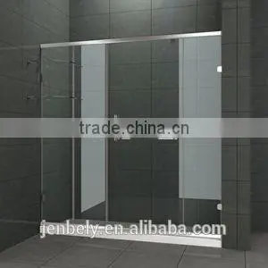 8mm Double Door GenerousTempered glass Shower Screen