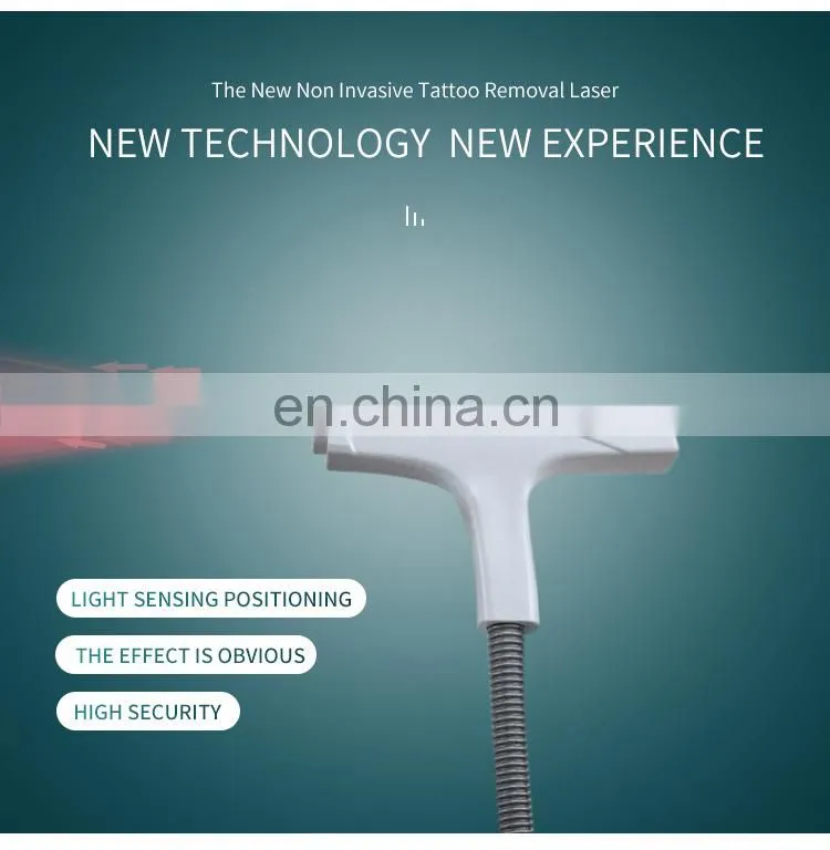 Single Handle Non-invasive Tattoo Removal Laser Machine Q Switch Nd Yag Laser Eyebrow Washing Instrument Pigment Spot Removal