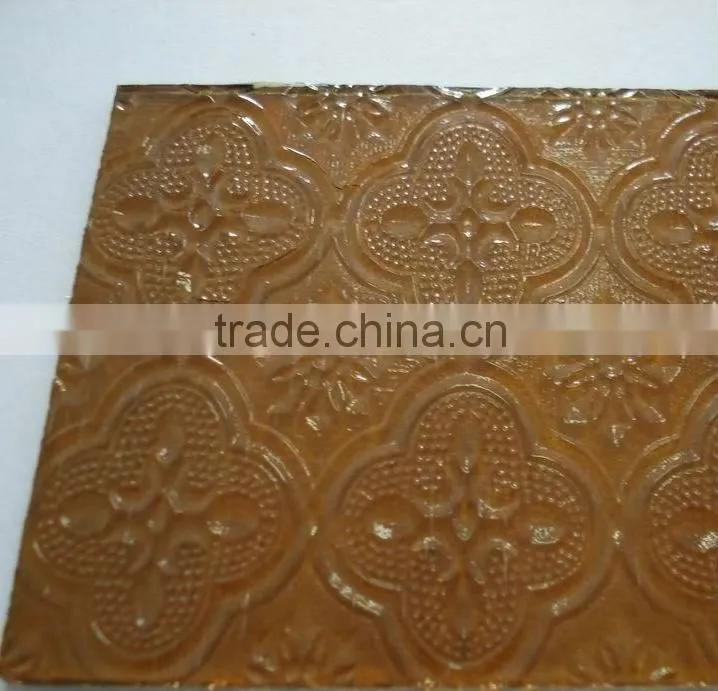 flora patterned glass