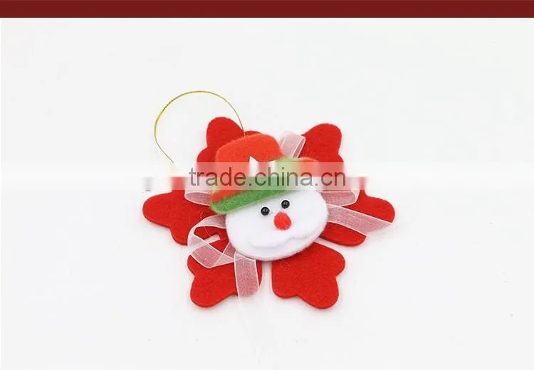 Felt Snowflake Christmas Tree Ornaments Supplies Type Craft Christmas Ornament OEM Wholesale