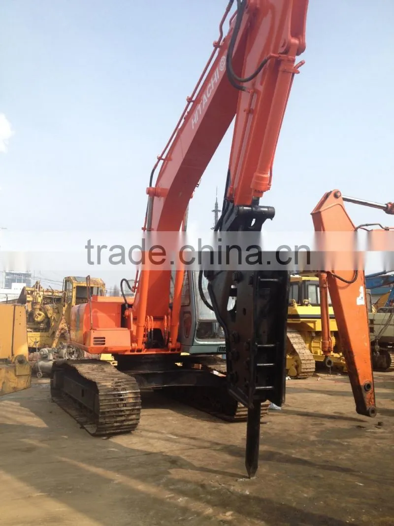 used excavator hitachi crawler digger ex200-3 excavator with hammer
