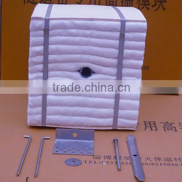 ceramic fiber moudle z-block refractory thermal insulation material for oven