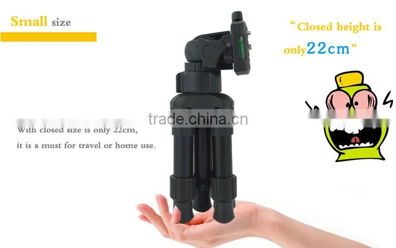 New Design Professional protable lightweight flexible Mini Camera table Tripod