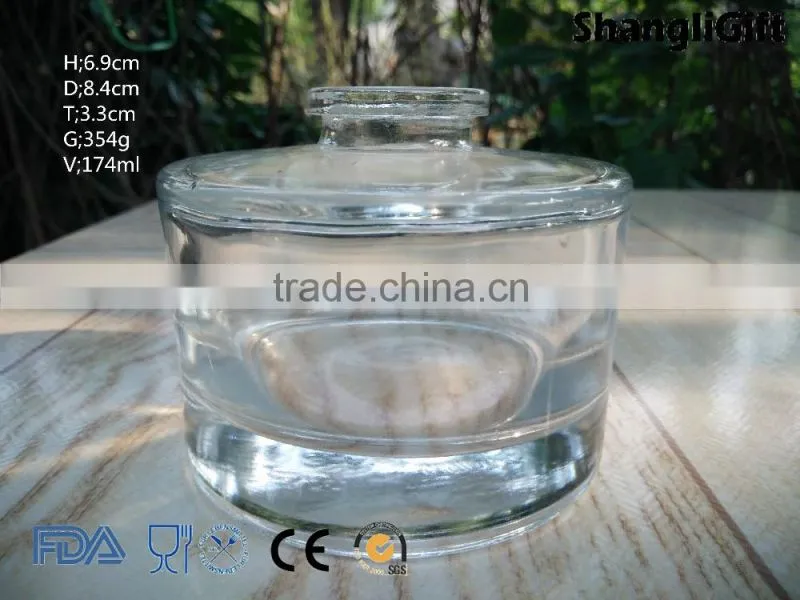 170ml Wholesale Round Crystal Glass Aroma Bottle Diffuser