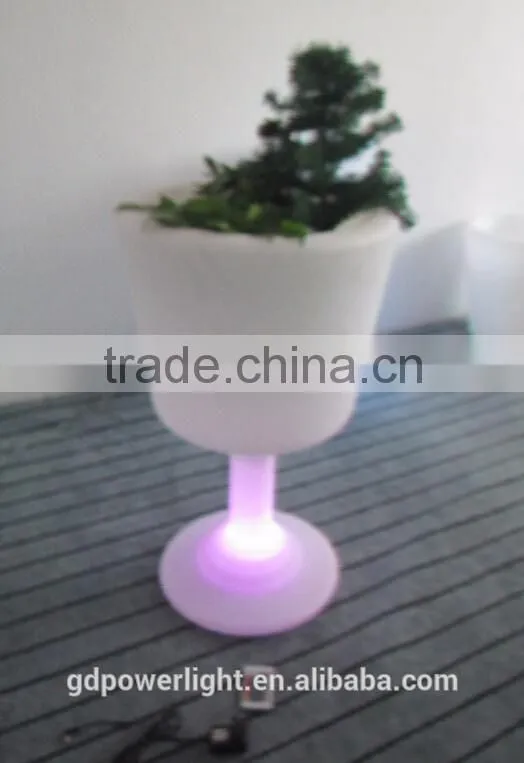 PE plastic Flowerpot with LED light YXF-4576A