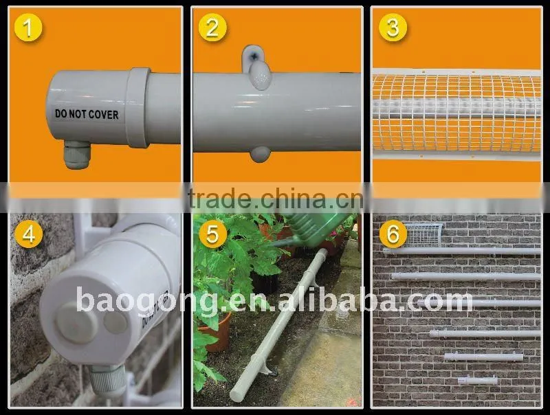 Tube heater radiator greenhouse heaters for DIY market