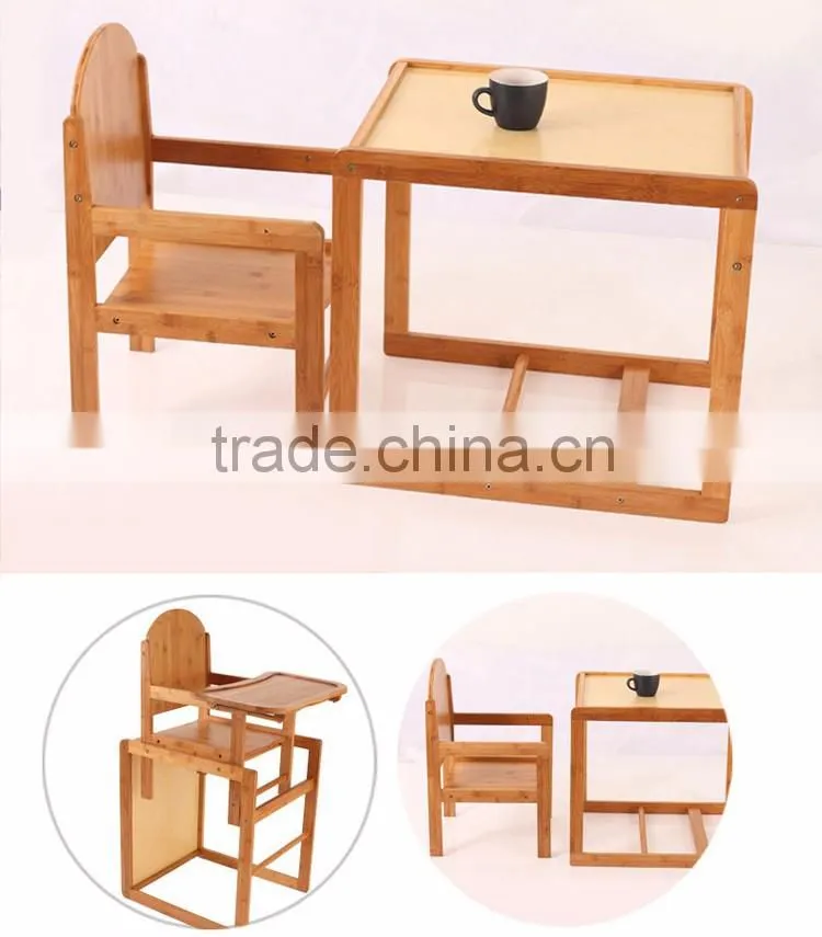 High Quality Advanced Child Adjustable Wooden Baby Feeding High Chair Lifting Baby Chair
