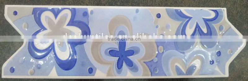 Arrow shape gold Listello Tiles