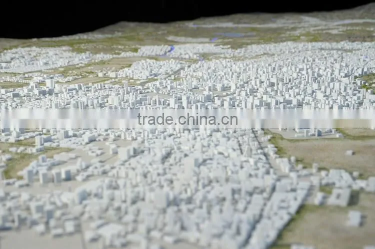 Saudi Arabia Jeddah white conceptual city planning model