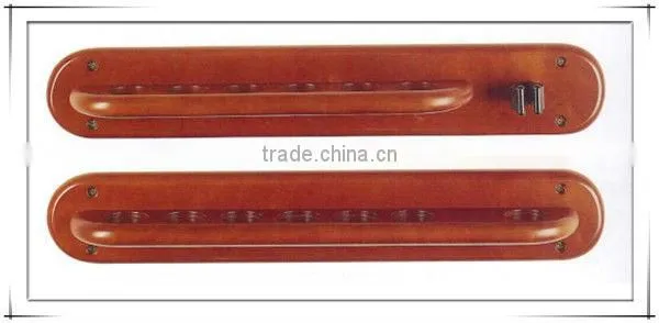 8 Holes Solid wood Wall Billiard Cue Rack