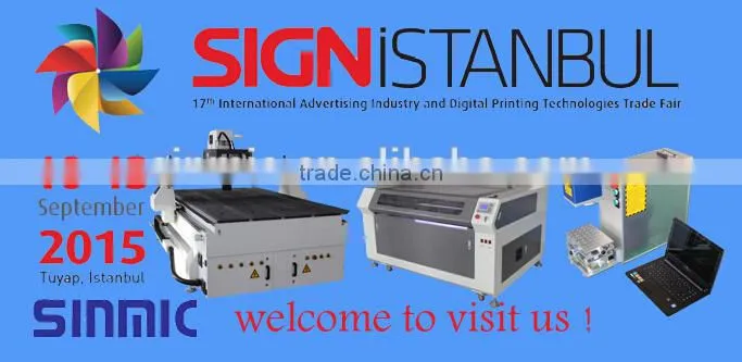 SINMIC funiture wood cnc router, router cnc, acrylic wood MDF cnc advertise cnc router machine in turkey