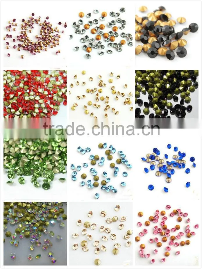 China glass chatons, crystal MC glass chatons with great sparkles for jewels