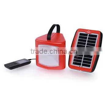 Solar LED lantern with USB and solar panel for camping lamp