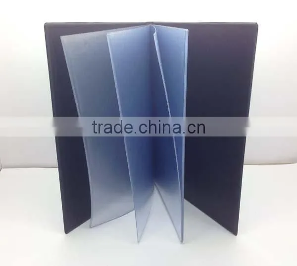 2015 hot new high quality leather menu cover for restaurants
