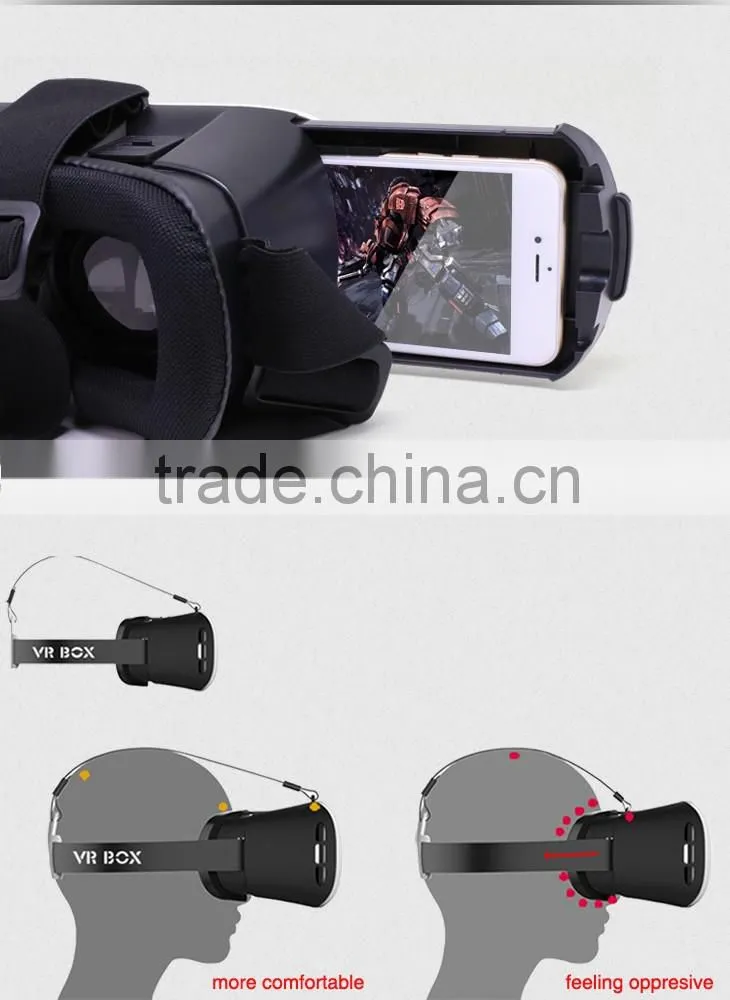 2016 hot new products 3.5inch to 6 inch screen size 3d virtual screen video glasses