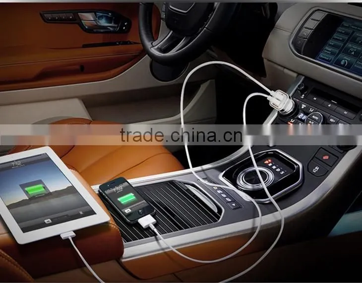 wholesale promotional dual usb port 5v 2.1A 1A best cheap portable phone car chargers