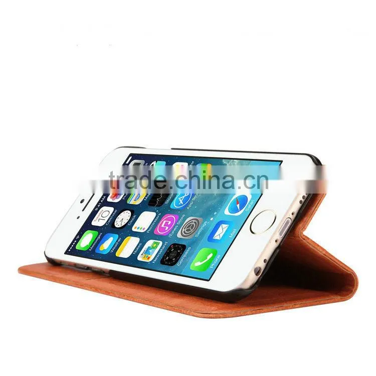 Real leather case for apple iphone 6 flip case, For Iphone 6 case New arrived 4.7 inch cover TPU+PC material