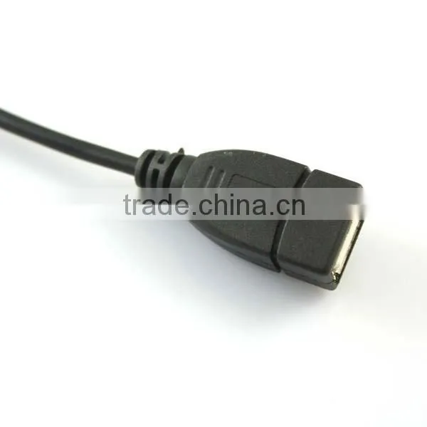 Sync 3.5mm Male Auxiliary Audio Plug Jack to USB 2.0 Female Adapter Cable