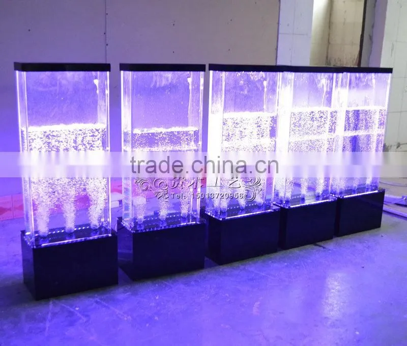 Indoor decoration water bubble wall with colors changing
