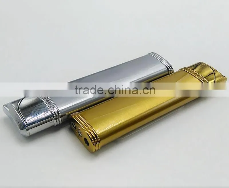 Portable designer cigarette gold lighter