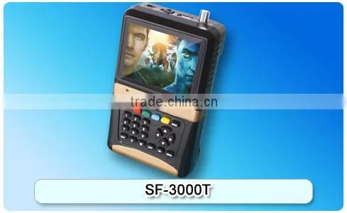 High speed Digital Satellite Finder and DVB-T dvbt Signal Finder SF-3000T, support USB upgraded