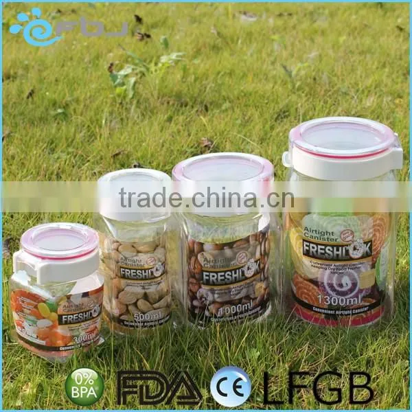 Wholesale BPA-Free Clear Plastic Storage Nut Containers
