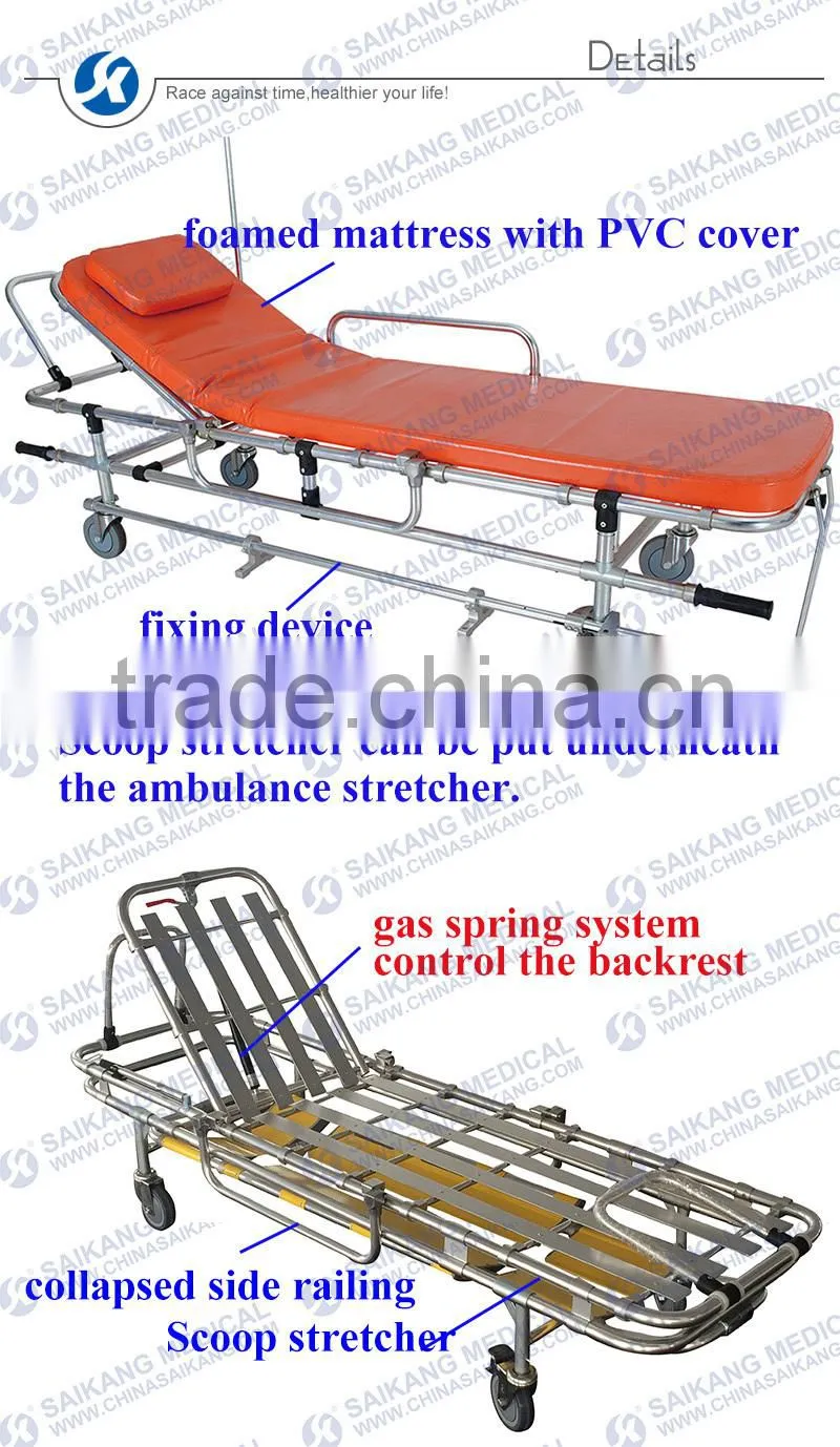 Medical Appliances Ambulance Stretcher Dimension