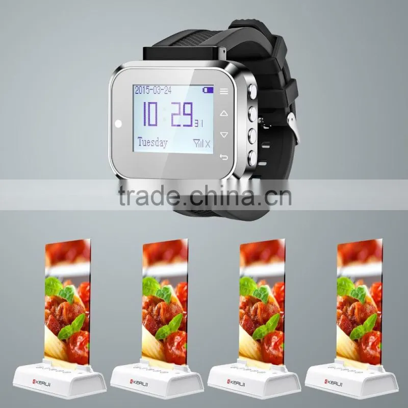 Creative menu designed call button for bear &snack bar restaurant wireless service calling system