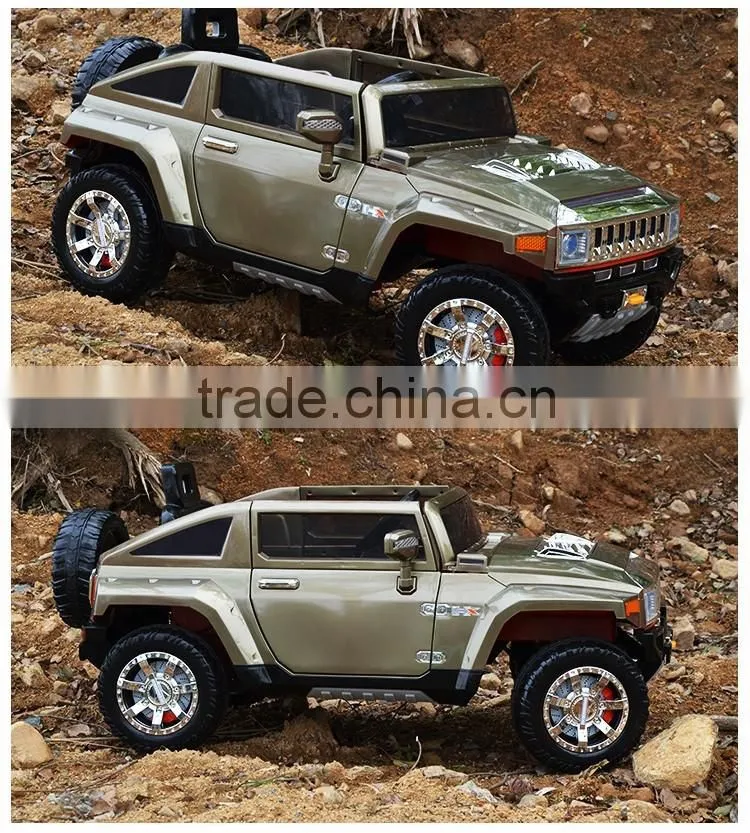 License kids car hummer HX ride on car with four wheel suspension car for toy two doors open HL188