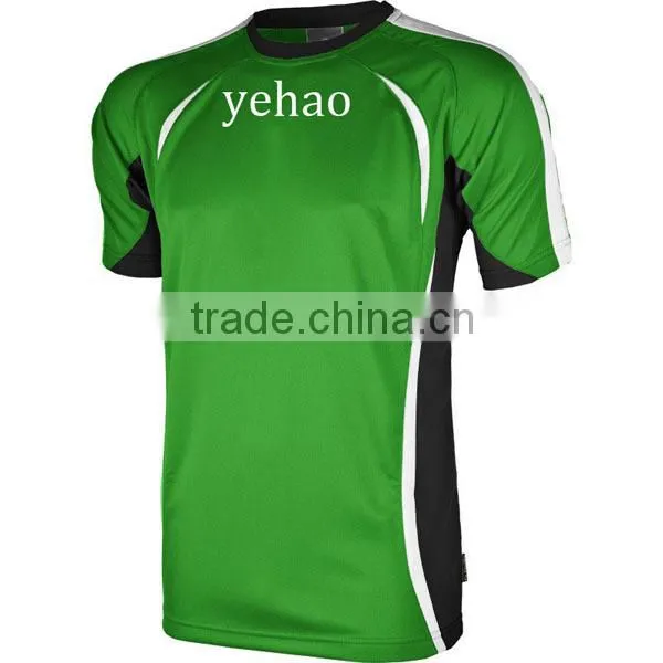 hot custom club short sleeve soccer jersey with name