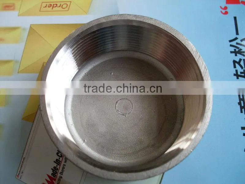BSP S/steel female thread end cap