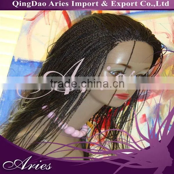 Kinky Straight Short Natural Black Lace Front Wig Human Hair