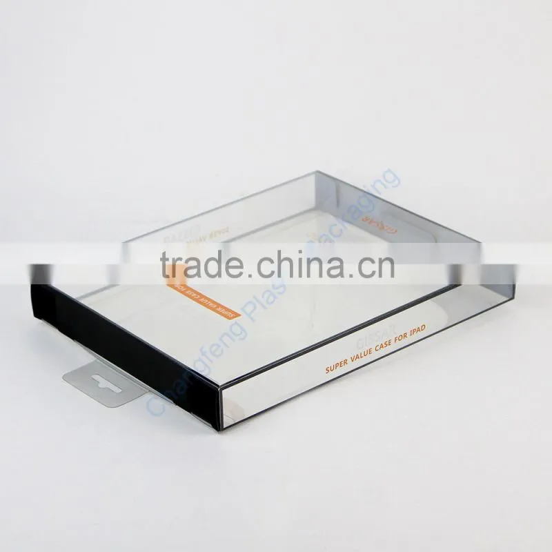 Transparent plastic box for tablet pc packaging