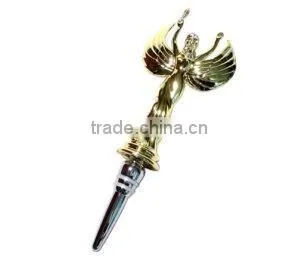 Deer head metal cork wine bottle stopper wholesale / with cork stopper