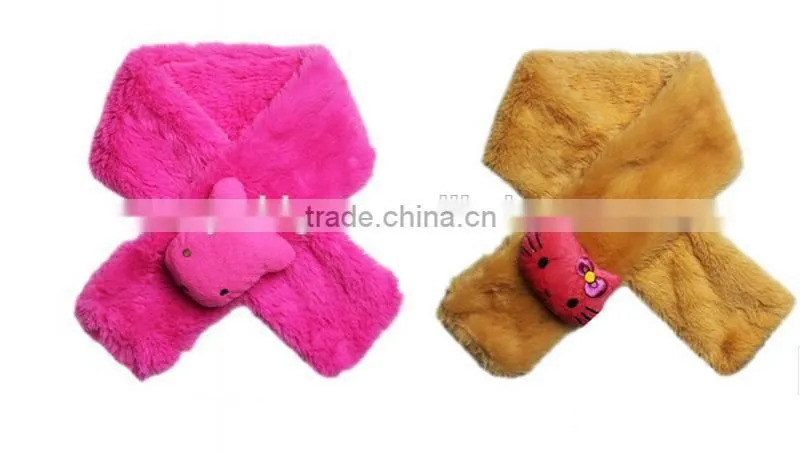 2015 latest plain white cotton scarf /Women's Plush Scarves/baby plush scarf