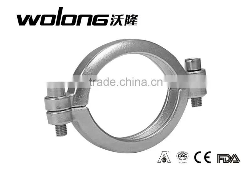 Stainless Steel Sanitary quick release pipe clamps